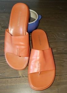 Orange sandal slide Enzo Angiolini